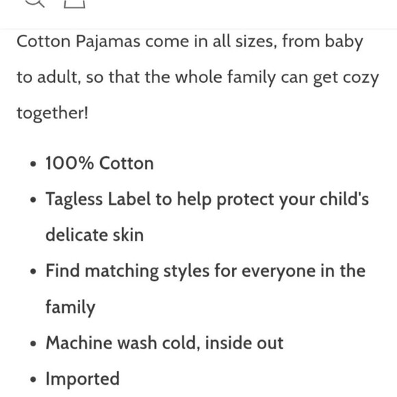 Leveret Light Blue Matching Family Pajama Set Size 10Y NWT Novelty Sleepwear - Picture 6 of 7